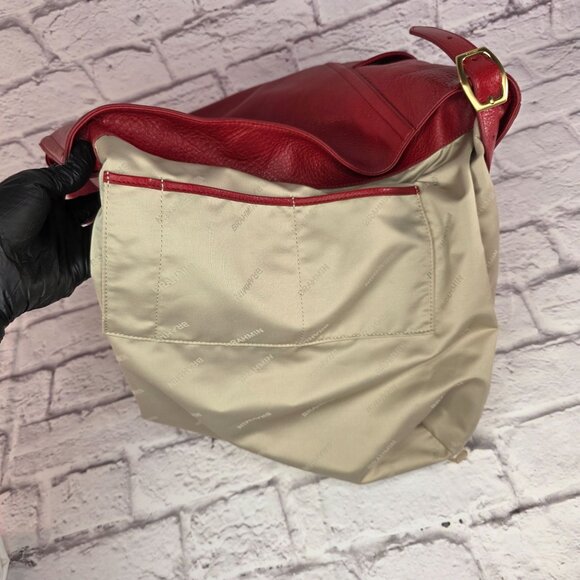 Brahmin Parin Womens Shoulder Bag Radiant Red Mystic Leather w/ Dust Cover Gift - Picture 14 of 15